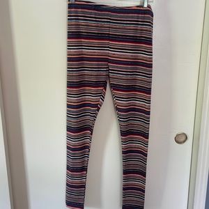 Striped knit Leggings
